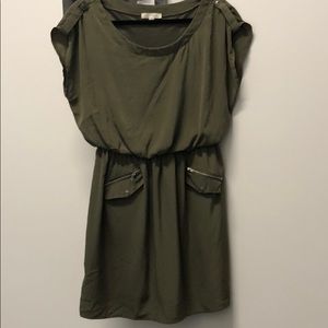 Military green dress